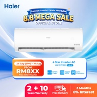 [FREE SHIPPING] Haier 1.5HP Triple Inverter Air Conditioner / 47% Faster Cooling /ECO /4 Star /Airco