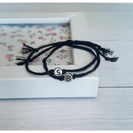 Letter Rope Bracelet (string bracelet/letter bracelet/initial bracelet/couple bracelet/simple bracel