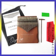 Kalimba 21 Keys - Manhogany (Light Brown) - Solid - Mahogany - Free Full Accessories