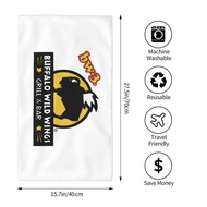 Buffalo Wild Wings Logo Absorbent Square Face Towel Array Superfine Fiber Towel Running Fitness Yoga