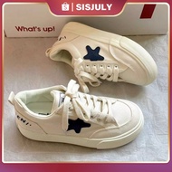 [Ready] Sisjuly Women's Shoes Y2K Women's Canvas Shoes White Breathable Flat Shoes Women's Casual Bo