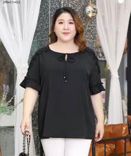 Áo kiểu phối ren tay bigsize cao cấp -BS11-421