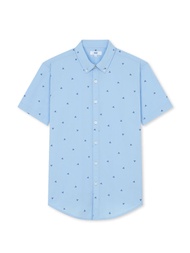 AIIZ (เอ ทู แซด) - เสื้อเชิ้ตแขนสั้นลายพิมพ์กราฟิก Men's Graphic Printed Short Sleeve Shirtsn