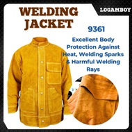WELDING JACKET FLAME RESISTANT HEAVY DUTY LONG SLEEVES WELDER KIMPALAN LEATHER 9361