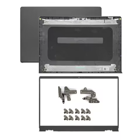 New Laptop Case For Dell Inspiron 15 3510 3511 3515 3520 3521 LCD Back Cover Front Bezel Hinges Blac