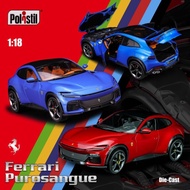 Polistil 1: 18 Ferrari Ferrari Purosangue SUV Alloy Full Open Car Model