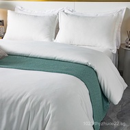 Hotel Four-Piece Set Linen Hotel Duvet Cover Five-Star White Satin Wholesale Hotel Bedding Duvet Cov