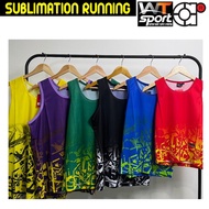 ARORA SPORTS / WT-SPORT Unisex Sublimation Running Dry Fit Sleeveless Jersey -