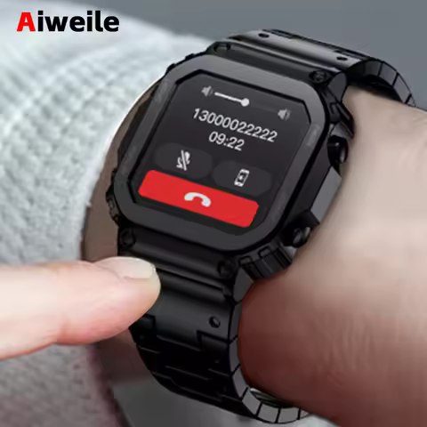 Miltary Smart Watch 2025 Men's Steel Watch Aiweile AW39 Fitness Tracker Sport Business Bluetooth Cal