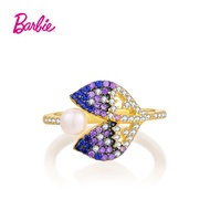 BARBIE/BARBIE [Silver Jewelry] Shopping Mall Same Style Mermaid Princess Mermaid 925 Silver Ring BSR