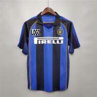 2001-02 Inter Milan Home Retro Soccer Jersey Football #RONALDO