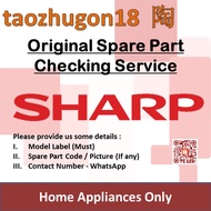 Original Sharp Spare Part Checking Service Washing Machine Refrigerator Freezer Air Conditioner Aircon TV Vacuum Motor