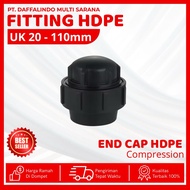 HDPE Pipe End Cap Size 63mm or 2" Inch - HDPE Compression Pipe Connection