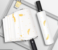 ONE - 折疊雨傘顏色【白羽毛8骨全自動】