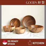 Muji Style Wooden Bowls Acacia Wood Bowl