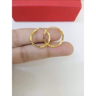 10k saudi gold loop-650 earring hoop earring