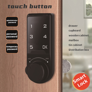 Smart Electronic Password Door Lock Touch Screen Digital Security Anti-theft Wooden Cabinet Keypad Drawer Office File Lock