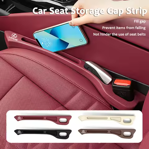 Lexus 2Pcs Car Seat Gap Filler Strip Auto Key Phone Storage Accessories For Lexus F SPORT GX460 Ct20