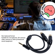 YRBWDYZDH Dual XLR Female to 1/4in Male, Stereo Audio 0.5m / 1.6ft 6.35mm TRS to 2 XLR Y Splitter Ca