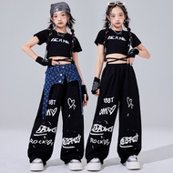 Girls Jazz Dance Costume Catwalk Fashionable Costumes Children Hip-Hop Trendy Clothes jazz Hip Hop D