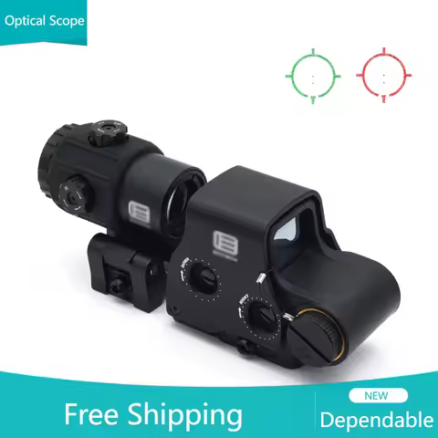 Tactical 558 G43 G33 G45 Holographic Collimator Sight Red Green Dot Sight 3X Magnifier Quick Detacha