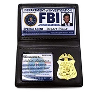 YXBOMG Novelty FBI Badge Roleplay Props FBI Card Holder Leather Wallet Police Badge Special Undercov