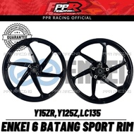 Enkei 6stem SPORT RIM FULL COP Y15 Y16 Y125Z LC5S LC135