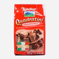 Loacker quadratini wafer coklat 125 gram