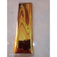 (ecer 10 meter) Prada plastik foil emas silver pewarna kaligrafi wessler foil