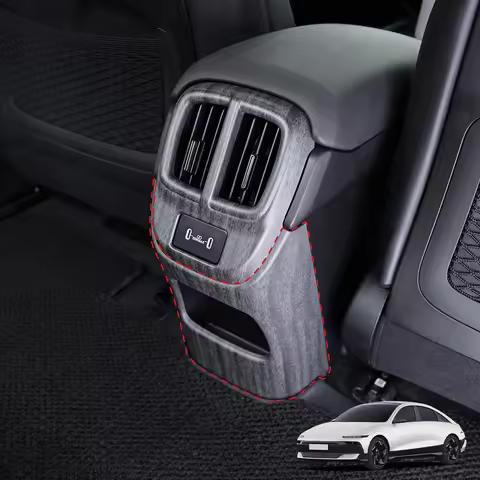 For Hyundai IONIQ 6 N /IONIQ 6 N-LINE/IONIQ 6 2026 Carbon Fiber Rear Row Vent Cover Trim Interior Ac