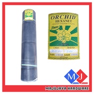 25Meter ORCHID Hexanet High Quality Pvc Square Net Jaring Hitam Plastik Kebun Sangkar Pagar Garden N