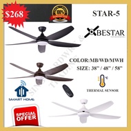 [FREE DELIVERY] BESTAR STAR 5 WIFI ceiling fan 38inch/48inch/58inch DC Motor Ceiling Fan with LED Light / Remote