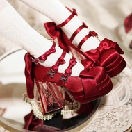 Lolita Shoes Cute Sweet Waterproof Lolita High Heels