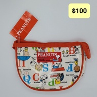 史路比 Snoopy 筆袋 化妝袋 手提袋 散紙包 銀包 收納袋 多用途袋 PEANUTS Vintage 史努比 中古