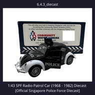 1:43 SPF Radio Patrol Car (1968 - 1982) Diecast | Official Singapore Police Force Diecast