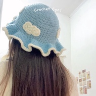 [PO] Bucket Cloud Crochet Hat Cloud Crochet Hat/ Crochet Hat
