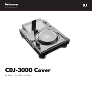 Decksaver | CDJ-3000 Cover | DJ Multi Player Cover | Smoked Clear Polycarbonate, UK Custom Moulded (