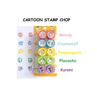 Cartoon Stamp Chop Set (10 in 1)