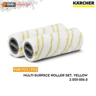 Karcher 2.055-006.0 Multi-surface roller set for FC3 / FC5, yellow 20550060