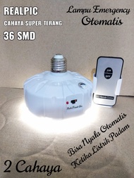 Lampu Emergency Fitting plafon 36 SMD 2in1 / Lampu Emergency Dapat Otomatis Menyala Saat Listrik Pa
