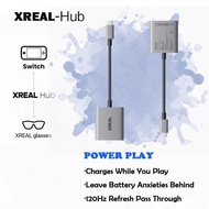 Xreal Hub อแดปเตอร์สําหรับแว่น Xreal เล่นและชาร์จไปพร้อมกัน รองรับ ROG Ally Nintendo Switch Steam De