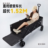 Oversized Car Bird Large Size Camping Car Folding Wheat Trolley Taibao Open Door Camp Excellent Mult