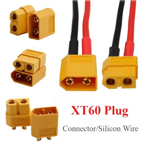 XT60 Male Female Bullet Connectors Plug Adapter With 14 AWG Silicon Wire For ESC Lipo Battery Extens