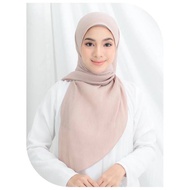 Tudung Bawal Tiga Segi Crush Pleated Halus Premium halfmoon
