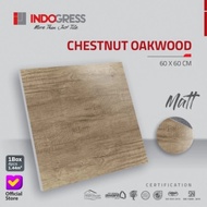 GRANIT/KRAMIK LANTAI 60X60 DOF/MAT SERAT KAYU CHESTNUT OAKWOOD