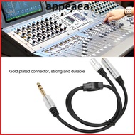 APPEAEA 1 Split in 2 Sound Cable, Plug and Play Flexible 6.35mm Male to 6.35mm 3.5mm Female, Durable