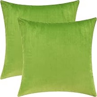 Mixhug Decorative Throw Pillow Covers, Velvet Cushion Covers, Solid Throw Pillow Cases for Couch and
