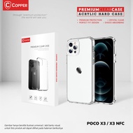 CASE Poco X3 NFC - Copper Acrylic Bening / Clear