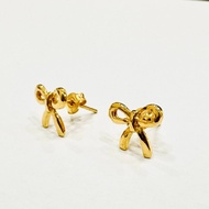 22k / 916 Gold Ribbon Earring