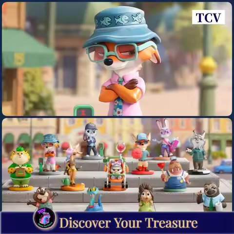 Tcv Popmart Disney Zootopia2 Next Adventure Series Figures Blind Box Ornament Judy Hopps Nick Wilde 